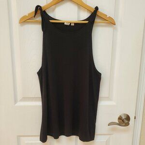 Black Gap knit tank top with ties at top of shoulders Size Medium